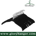 Black Velvet Shirt/Dress Hangers with Chrome Hook